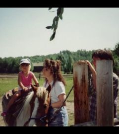 Childhood pony ride with cousins