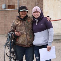 Courtney Ross and Nellie Pigeau