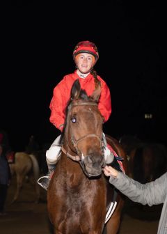 All smiles after the race