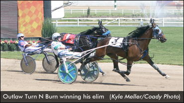 Outlaw Turn N Burn winning elimination