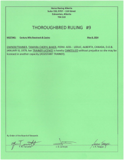 Ruling T009-2024