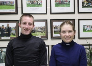 Brandon Duchaine and Aimee Auger at Woodbine