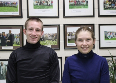 Brandon Duchaine and Aimee Auger at Woodbine