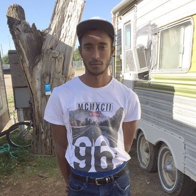 Jockey Nicholas Patrick in the backstretch at RMTC for the fall meet after a successful summer at Marquis Downs in Saskatoon