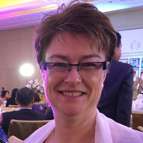 Theresa at the IFHRA convention in Abu Dhabi