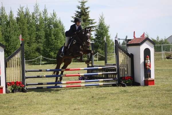 Charlene and West Point at the Beaumont Horse Trials