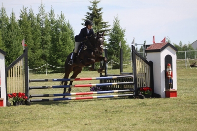 Charlene and West Point at the Beaumont Horse Trials