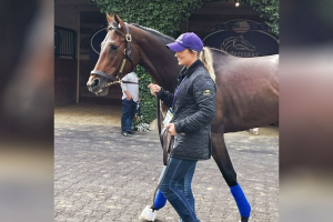 Janine Smith with Hidden Connection at Del Mar