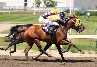 Trooper John winning the Ky Alta at Northlands Park