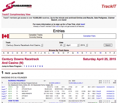 Opening Day Program - Century Downs