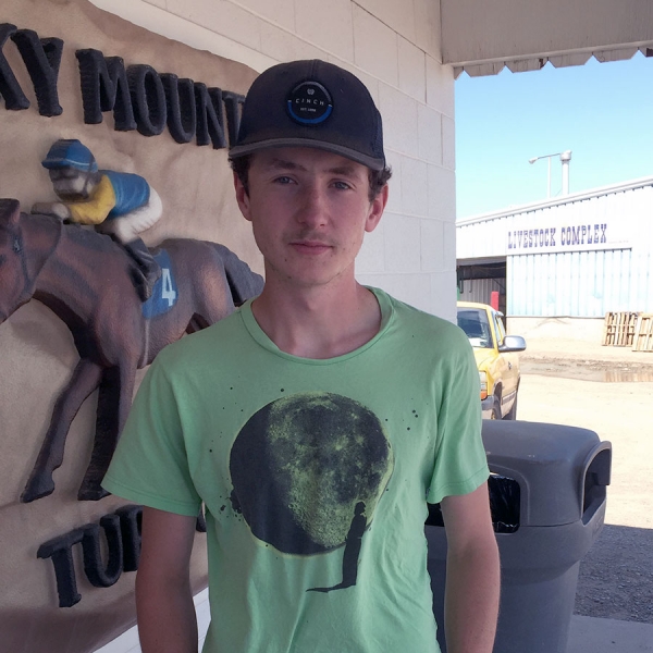 Colten Mead in the backstretch at RMTC