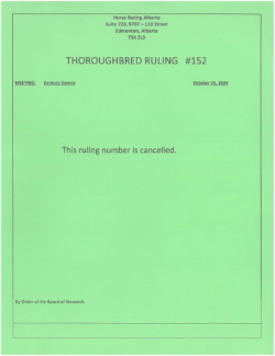 Ruling T152-2024 (cancelled)