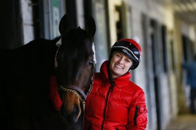 Sheena Ryan and Espirituganador at Woodbine