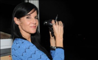 Dawn Lupul, pictured in the announcer's booth at Woodbine on Wednesday, December 3