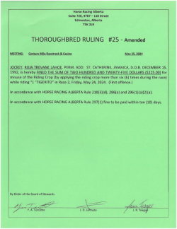 Ruling T025-2024 (amended)