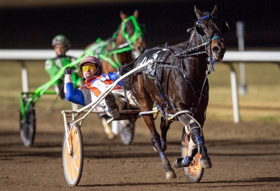 Mrs Suhwiggins winning the 3YO Filly race at Century Downs on Super Finals Saturday
