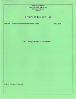 Ruling B008-2024 (cancelled)