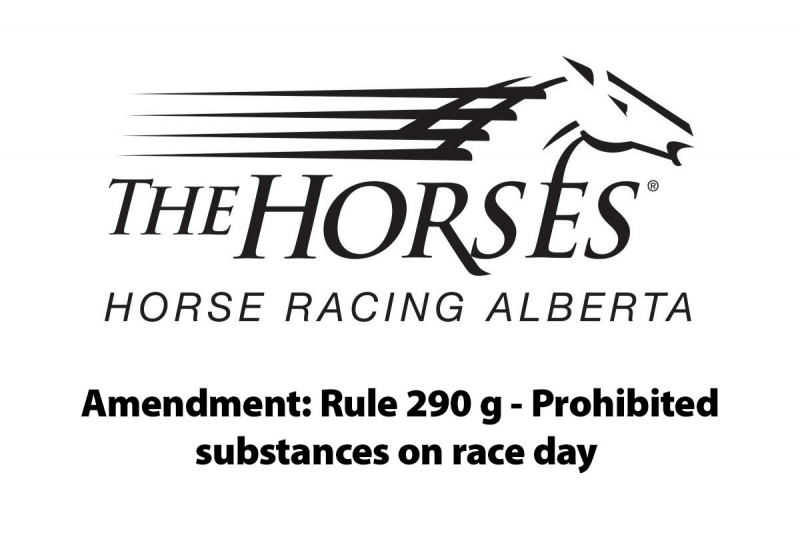 Notice: Prohibited substances on race day
