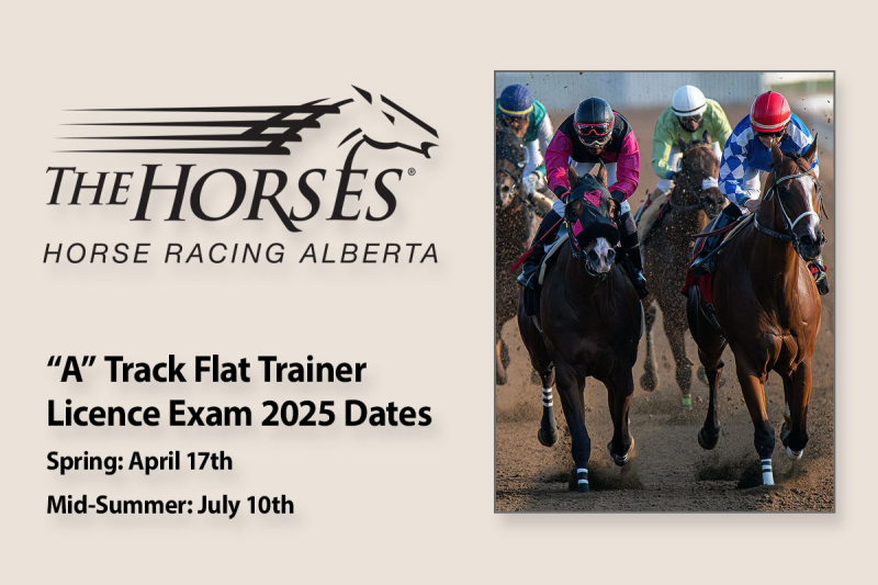 "A" Track Flat Trainers' Licence Exam Dates 2025