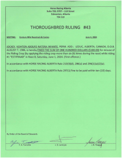 Ruling T043-2024