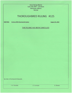 Ruling T125-2024 (cancelled)