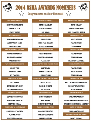 2014 ASHA Awards Nominees