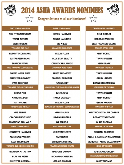 2014 ASHA Awards Nominees