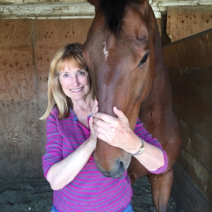 Jacqueline Smith with her favourite horse - Sportive