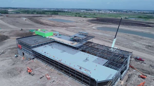 Construction tour of the Century Mile site