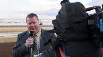 Sugar and camera tech trackside at Century Downs