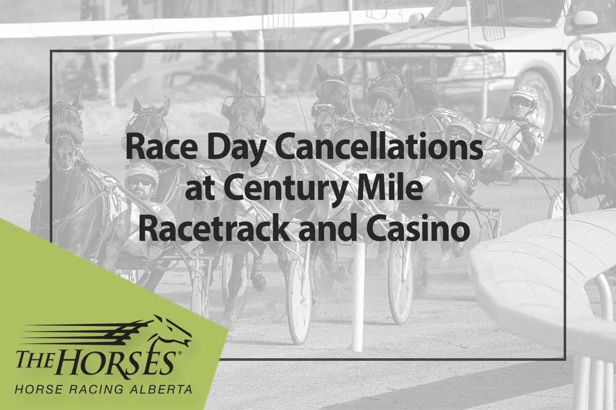 Statement on Recent Race Day Cancellations at Century Mile Racetrack and Casino
