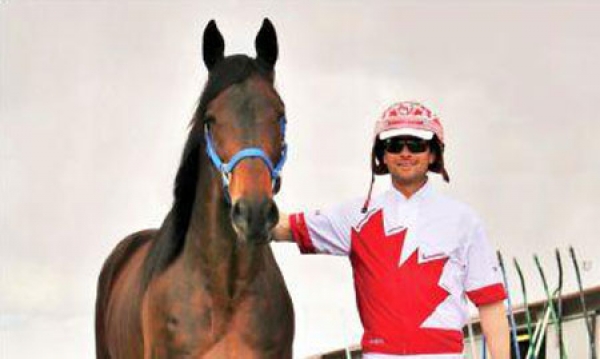 Brandon Campbell in his Canadian Driving colours