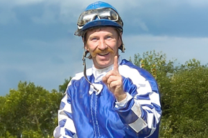 Perry Winters in the winner's circle